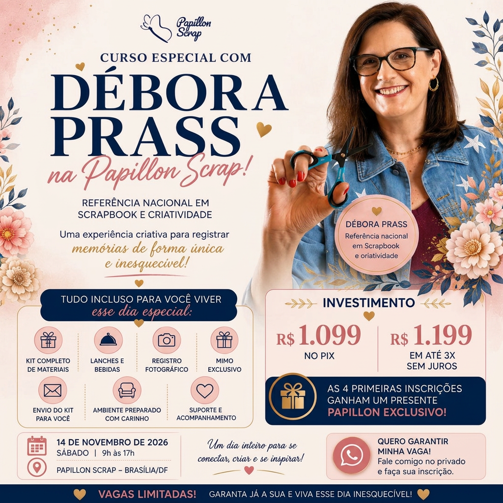 Banner de divulgação: Curso Especial com Débora Prass